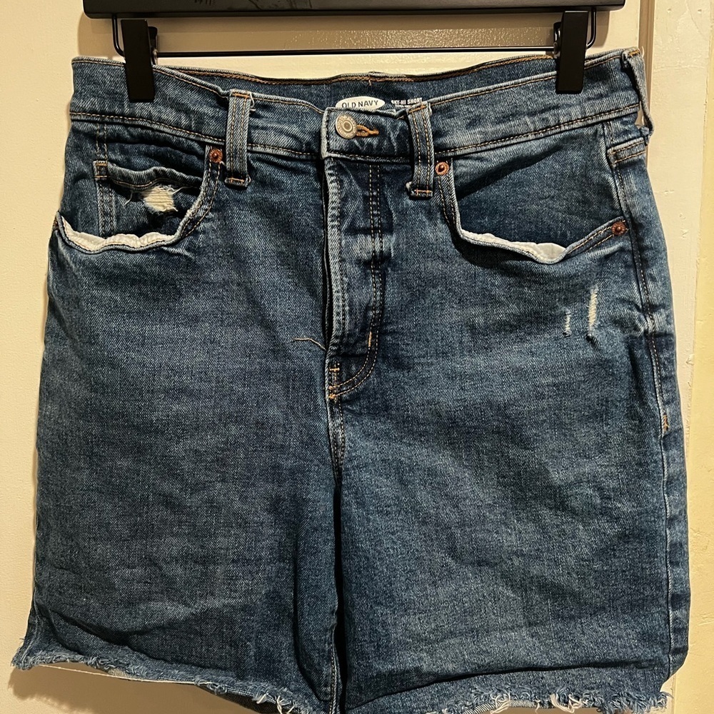 Old Navy Women's Distressed Blue Jean Shorts